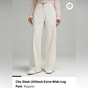Lululemon city sleek utilitech extra wide leg pant